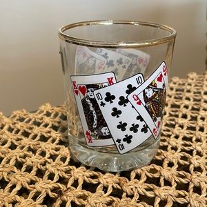 Poker/ Casino cards glass